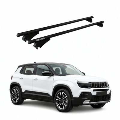 Roof Rack Cross Bars Luggage Carrier for Jeep Avenger 2023-2027 Black 2 Pieces