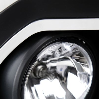 2015-2018 GMC Sierra 2500HD/3500HD PS24W Fog Lights Kit Chrome/Clear Lens