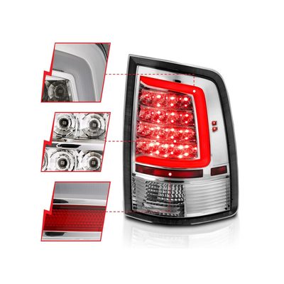 Anzo Red and Chrome LED Tail Lights 311320