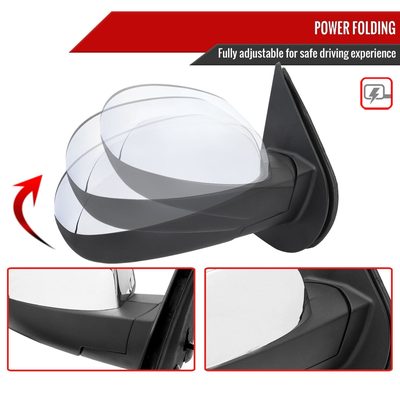 2007-2013 Chevy Silverado GMC Sierra Auto-Fold & Heated Side Mirror Passenger