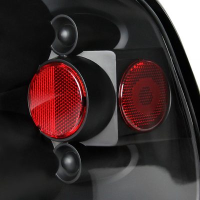 1997-2004 Ford F-150 Flareside Tail Lights Matte Black Housing/Clear Lens