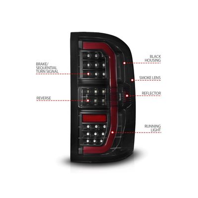 Anzo Smoked Black LED Tail Lights 311465