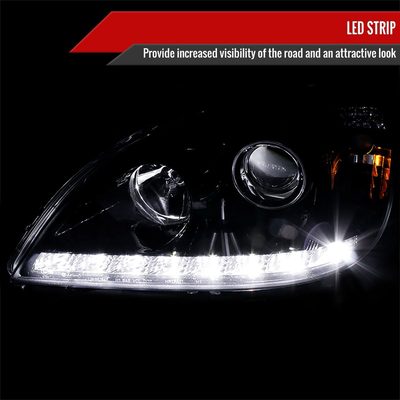 2002-2005 Mercedes Benz W163 ML Class Projector Headlights SMD LED Light Smoke