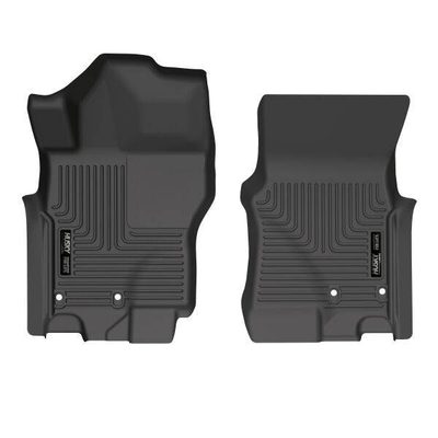 Tapetes Husky Weatherbeater 1ra Fila Color Negro para Frontier V6 22 - 24