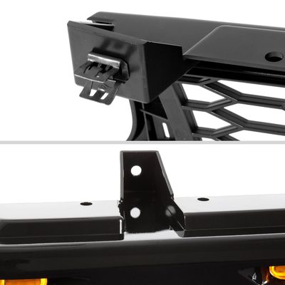 1999-2002 Chevy Silverado 1500 / Tahoe Suburban Mesh Grille LED Lamps Glossy