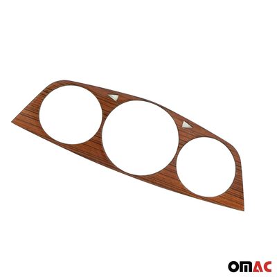 Dash Speedometer Frame for Mercedes S Class W126 1979-1991 Wood Walnut 1Pc