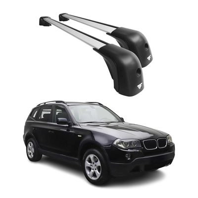 2004-2010 BMW X3 E83 Roof Racks Cross Bars Silver