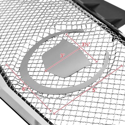 2003-2007 Cadillac CTS Chrome ABS Grille w/ Stainless Steel Mesh