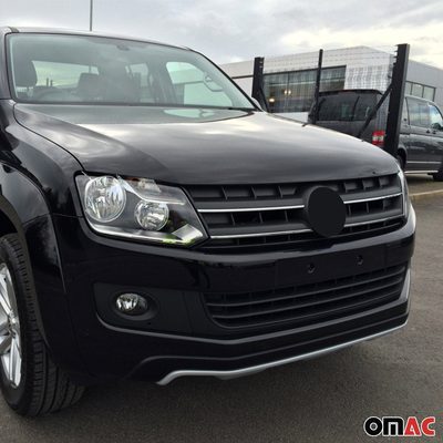 2010-2016 VW Amarok Front Bumper Grill Trim Molding Stainless Steel Silver 4 Pcs