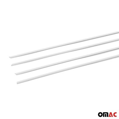 2022-2024 Volkswagen Golf MK8 Window Molding Trim Streamer Silver 6Pcs Stainless Steel