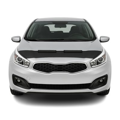 2012-2016 Kia Cee'd Car Bonnet Mask Hood Bra Black 1 Pc