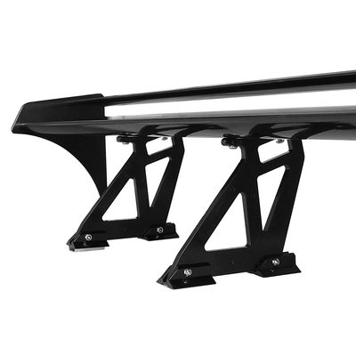 Universal Black CNC Aluminum 52" Non-Adjustable Double Deck Trunk Spoiler Wing