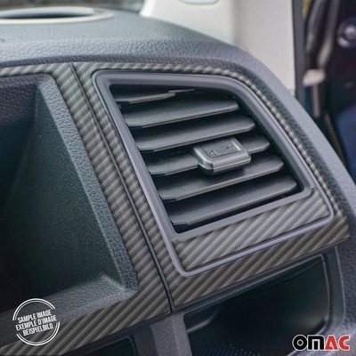 2006-2012 Nissan Navara D40 Carbon Look Dashboard Console Trim Kit 17x