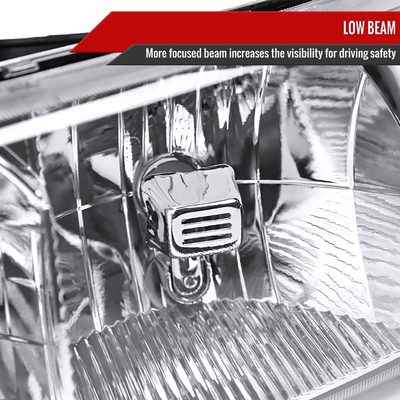 1999-2006 GMC Sierra/Yukonk/Yukon XL Crystal Headlights Amber Reflector Chrome