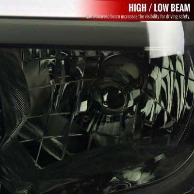 2014-2021 Toyota Tundra LED Bar Factory Style Headlights Chrome/Smoke Lens