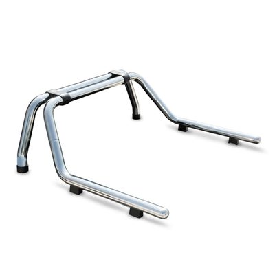 2005-2021 Nissan Frontier Sport Bar Truck Bed Chase Roll Bar Stainless Steel Silver