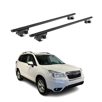 2014-2018 Subaru Forester IV Roof Rack Cross Bars Black
