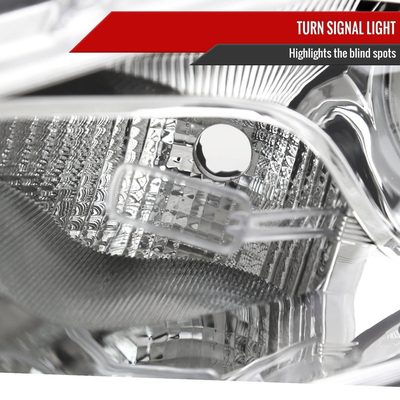 2013-2016 Dodge Dart Factory Headlights w/Projector High/Low Beam Chrome/Clear