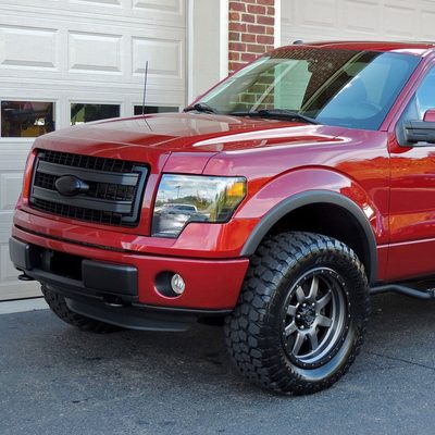 2011-2014 Ford F-150 Fog Light Bezels Chrome Housing/Clear Lens
