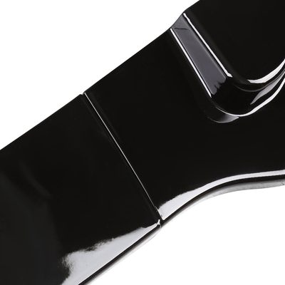 2014-2017 Infiniti Q50 Glossy Black Polypropylene 3Pcs Bumper Lip Spoiler