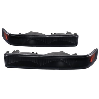 1998-2004 Chevy S10/ GMC Sonoma Bumper Lights Matte Black Housing/Clear Lens