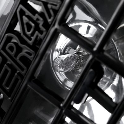 Universal Off Road 6" H3 Black Round Fog Lights w/ Mesh Guard - 2PC