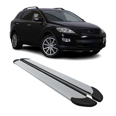 2007-2015 Mazda CX-9 Running Boards Side Steps Silver