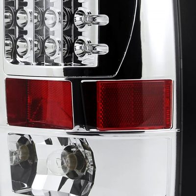 2002-2006 Dodge RAM LED Tail Lights Chrome Housing/Clear Lens
