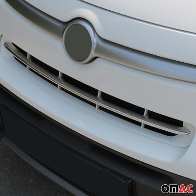 2014-2020 Fiat 500L Rockstar Front Bumper Grill Trim Molding Stainless Steel Silver