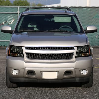 2007-2014 Chevy Avalanche/Tahoe/Suburban Factory Headlights Matt Black/Smoke