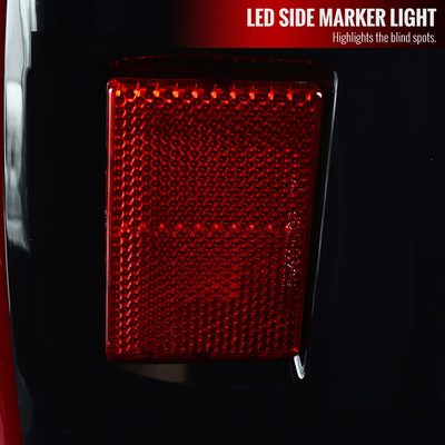 2014-2021 Toyota Tundra Sequential LED Tail Lights Jet Black/Clear Lens