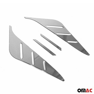 2018-2023 Hyundai Kona Trunk Wing Side Trim Silver Stainless Steel 4 Pcs