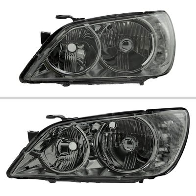 2001-2005 Lexus IS300 Factory Style Crystal Headlights Chrome/Smoke Lens