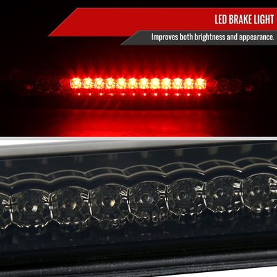 1994-2000 Chevy GMC C/K 1500/2500/3500 LED 3rd Brake Tail Light Chrome/Smoke