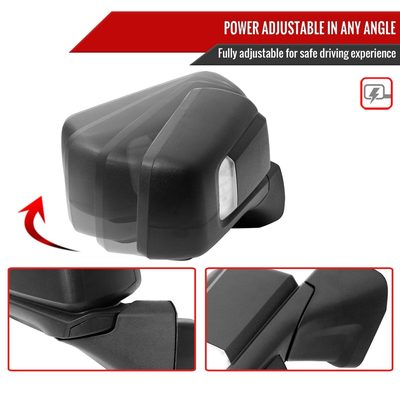 2019-2024 Chevy Silverado 1500 Black Auto-Fold Side Mirror Passenger Side