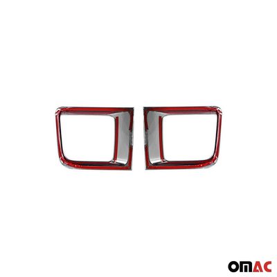 2015-2018 Jeep Renegade Front Bumper Grill Trim Molding ABS Red 2Pcs