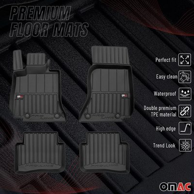 2022-2026 Mercedes C Class W206 Sedan Premium Floor Mats Liners Full Set All Weather Heavy Duty