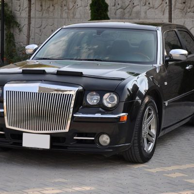 2005-2010 Chrysler 300C ABS Headlights Cover Black