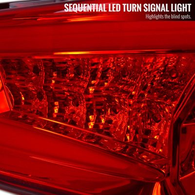 2012-2016 Scion FRS/ Subaru BRZ/ Toyota 86 LED Tail Lights Chrome/Red