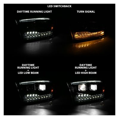 Anzo Black LED Headlights 111464