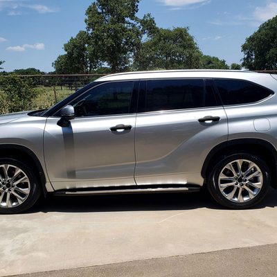 2019-2024 Toyota Highlander / RAV4 Door Handle Cover Gloss Black 4Pcs ABS Plastic