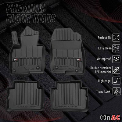 2017-2025 Mazda CX-5 2.gen Premium Floor Mats Liners Full Set All Weather Heavy Duty