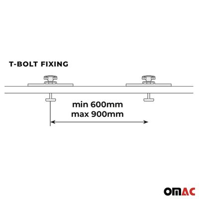 Menabo T-Nut Adapter Kit for Roof Box Mania 320 Marathon Mount 12Pcs