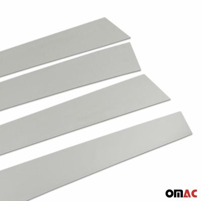 2015-2021 VW Golf Mk7 Window B Pillar Posts Door Trim Cover Stainless Steel Silver 4x