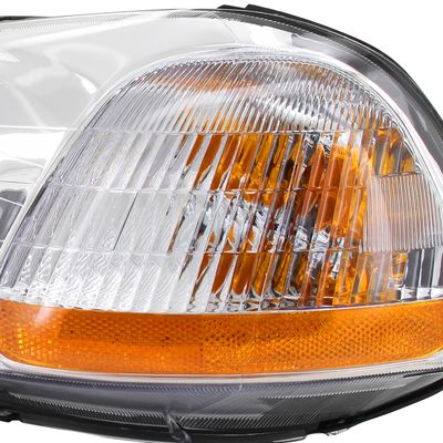 1996-1998 Honda Civic Crystal Headlights Chrome Housing/Clear Lens