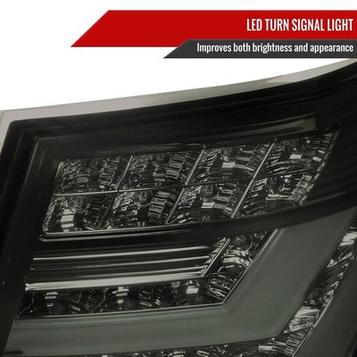2007-2009 Lexus LS460 LED Tail Lights + Trunk Lights Chrome/Smoke Lens