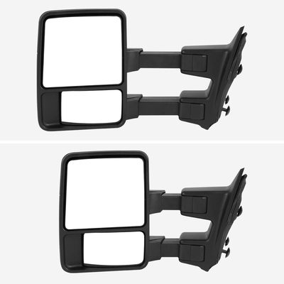 1999-2016 Ford F-250/350/450/550 Manual Towing Mirrors Smoke Lens &Turn Signal