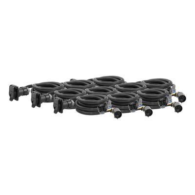 10' Custom Wiring Harness Extensions (Adds 7-Way RV Blade to Truck Bed, 10-Pack)
