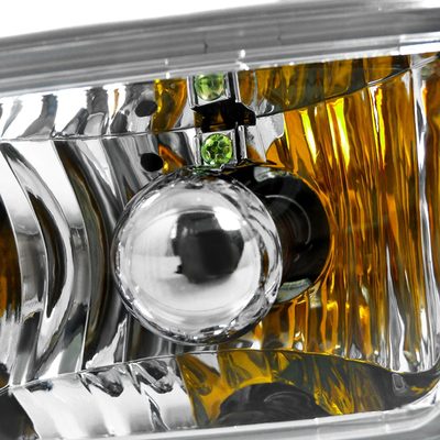 1993-1998 VW Golf Mk3/Jetta/Cabrio H3 Bumper Fog Lights Chrome/Clear Lens