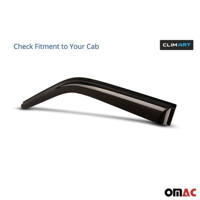 Clim Art Wind Deflectors for Honda CR-V (CRV) 2017-2022 Shatterproof Smoke 4 Pcs